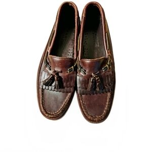 Sperry Top Sider Leather Kiltie Loafers 10m